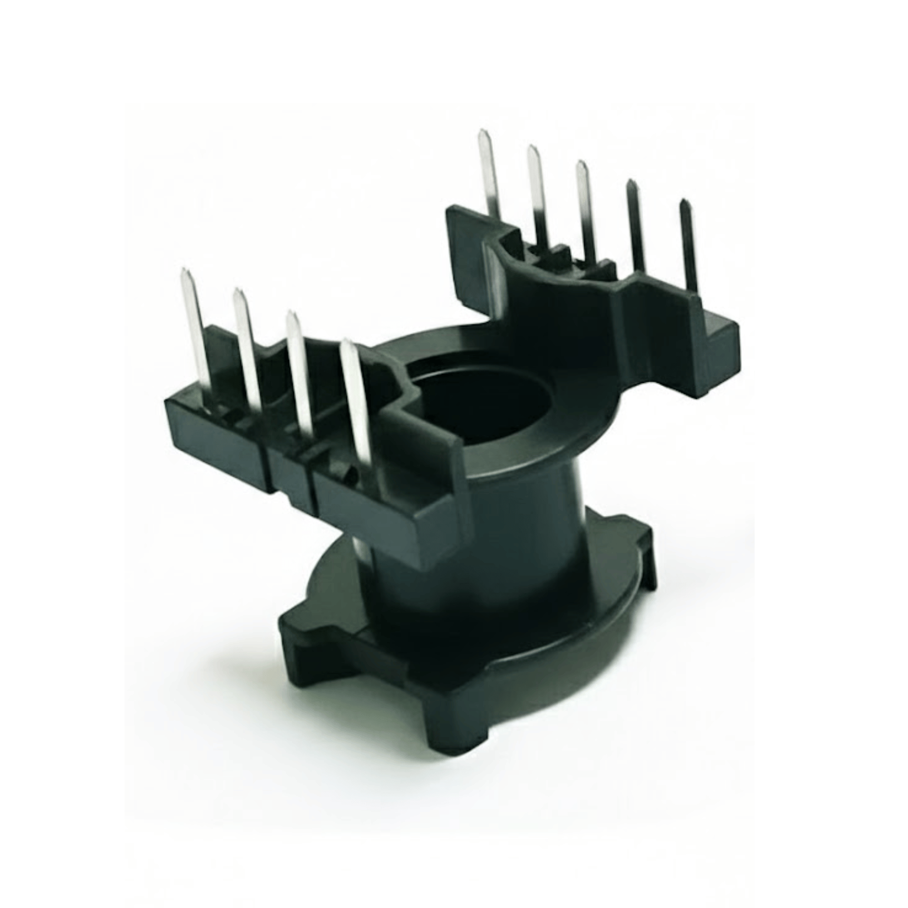 A bobbin facing upward