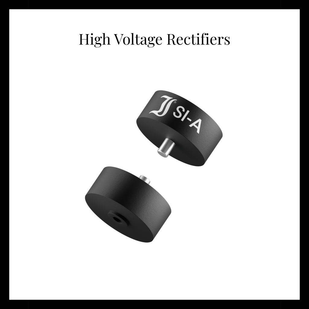 Diotec high voltage rectifiers on white background with black border