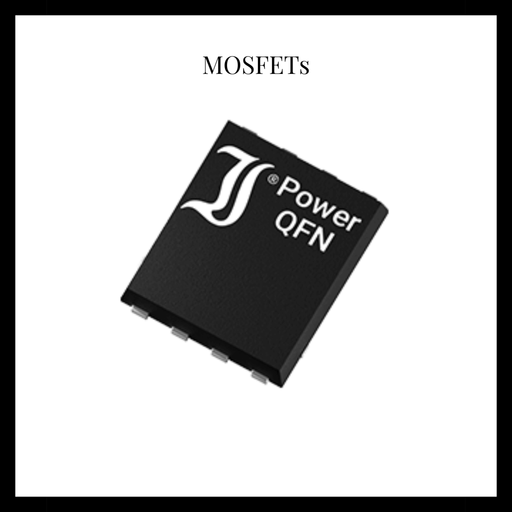 Diotec mosfets power qfn white background black border