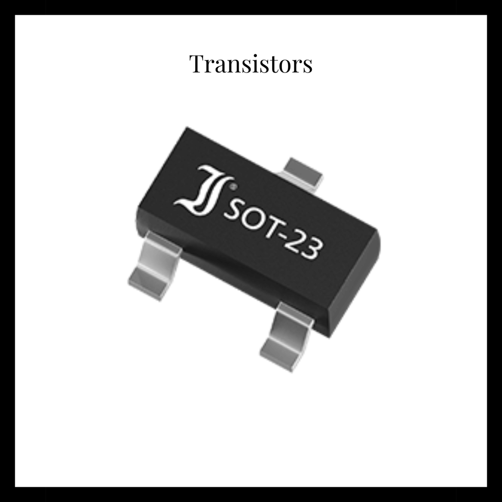 Diotec transistors sot 23 white background black border