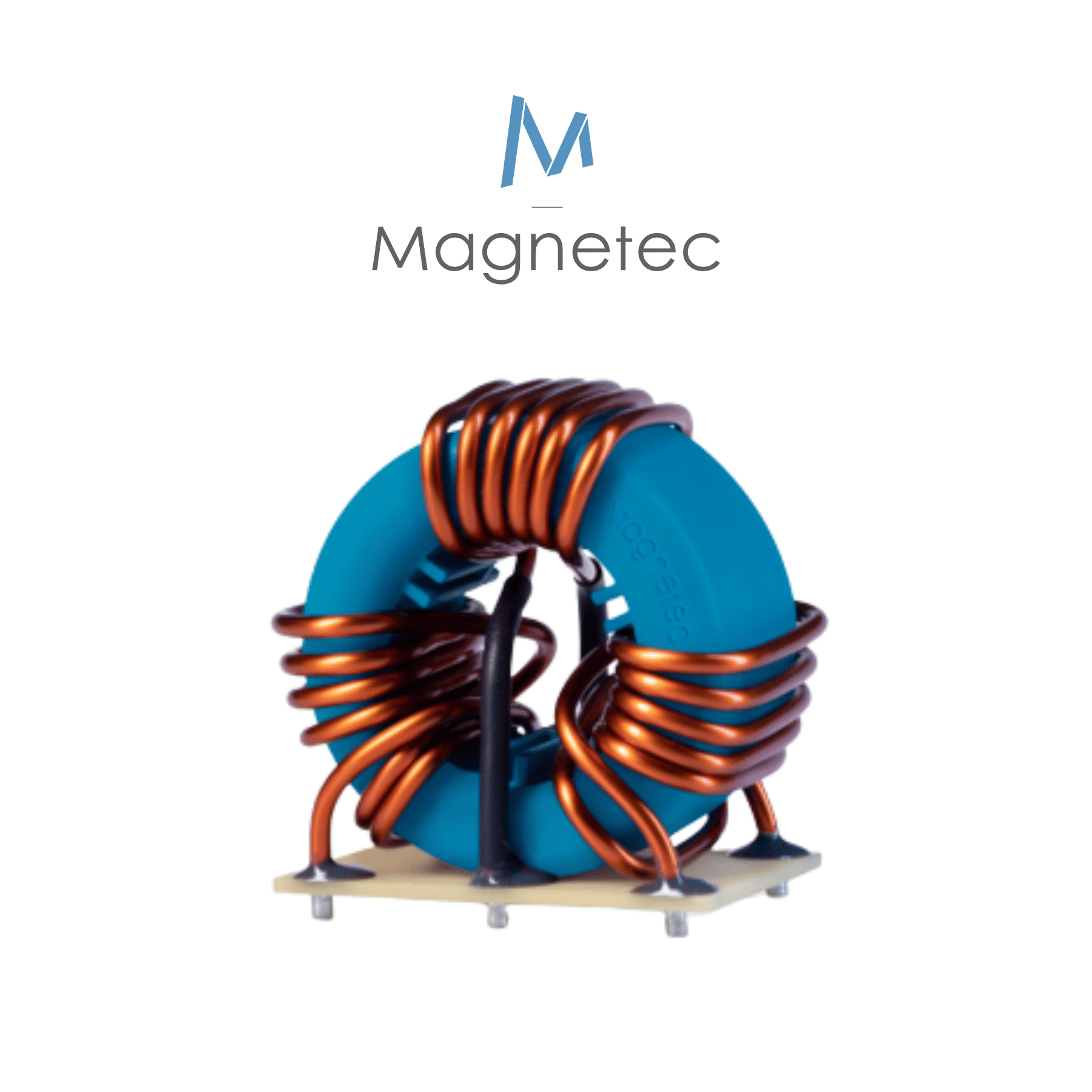 magnetec logo with nanocrystalline emc choke below