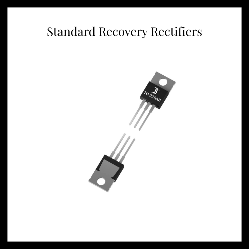 Standard recovery rectifiers white background with black border