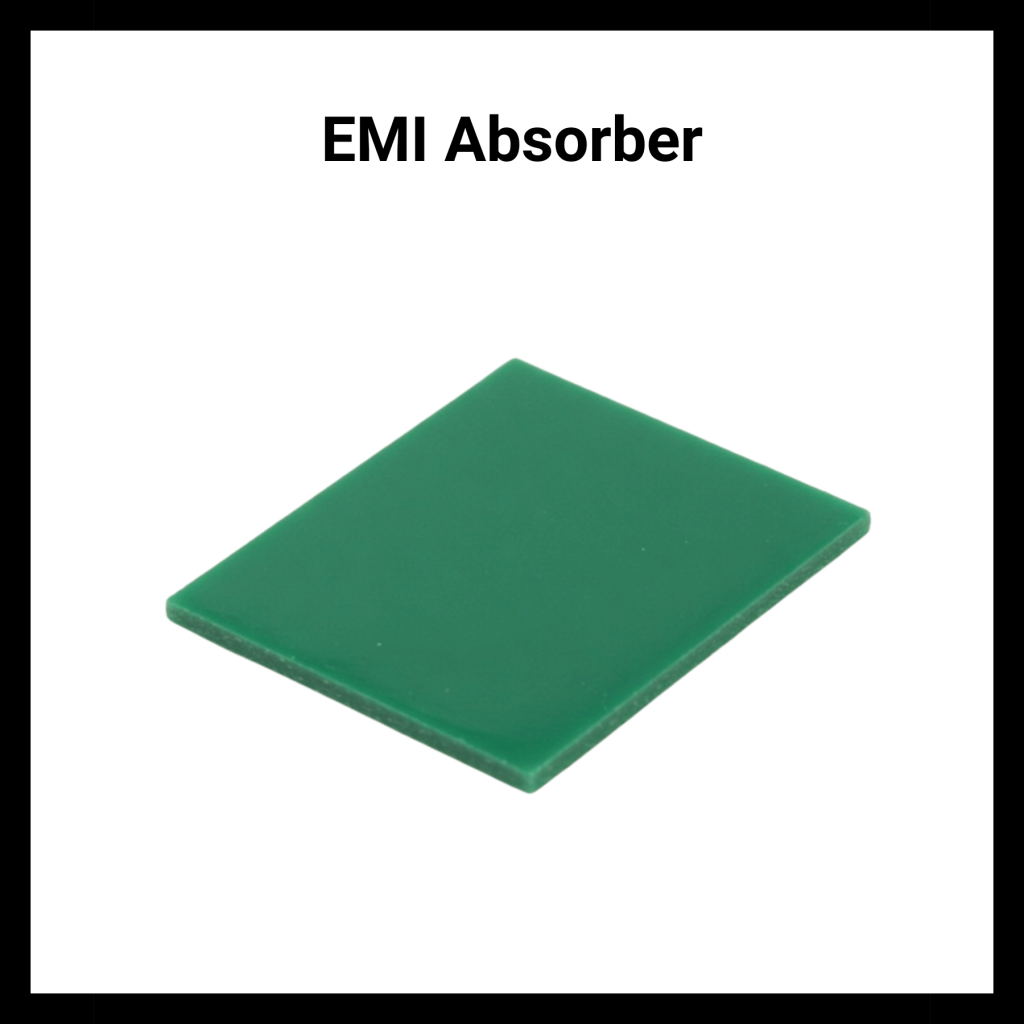 kerafol kerasorb emi absorber gap pad black border