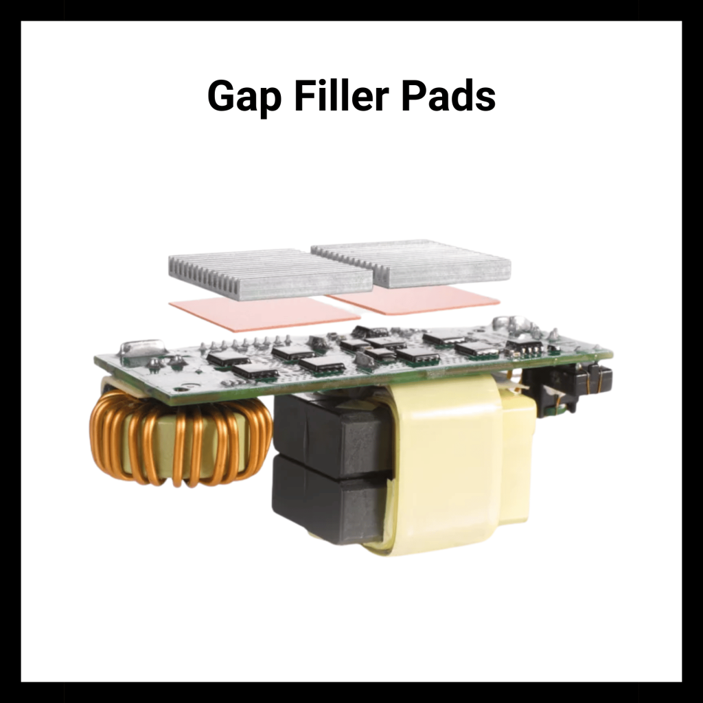 kerafol keratherm gap filler pads with black border