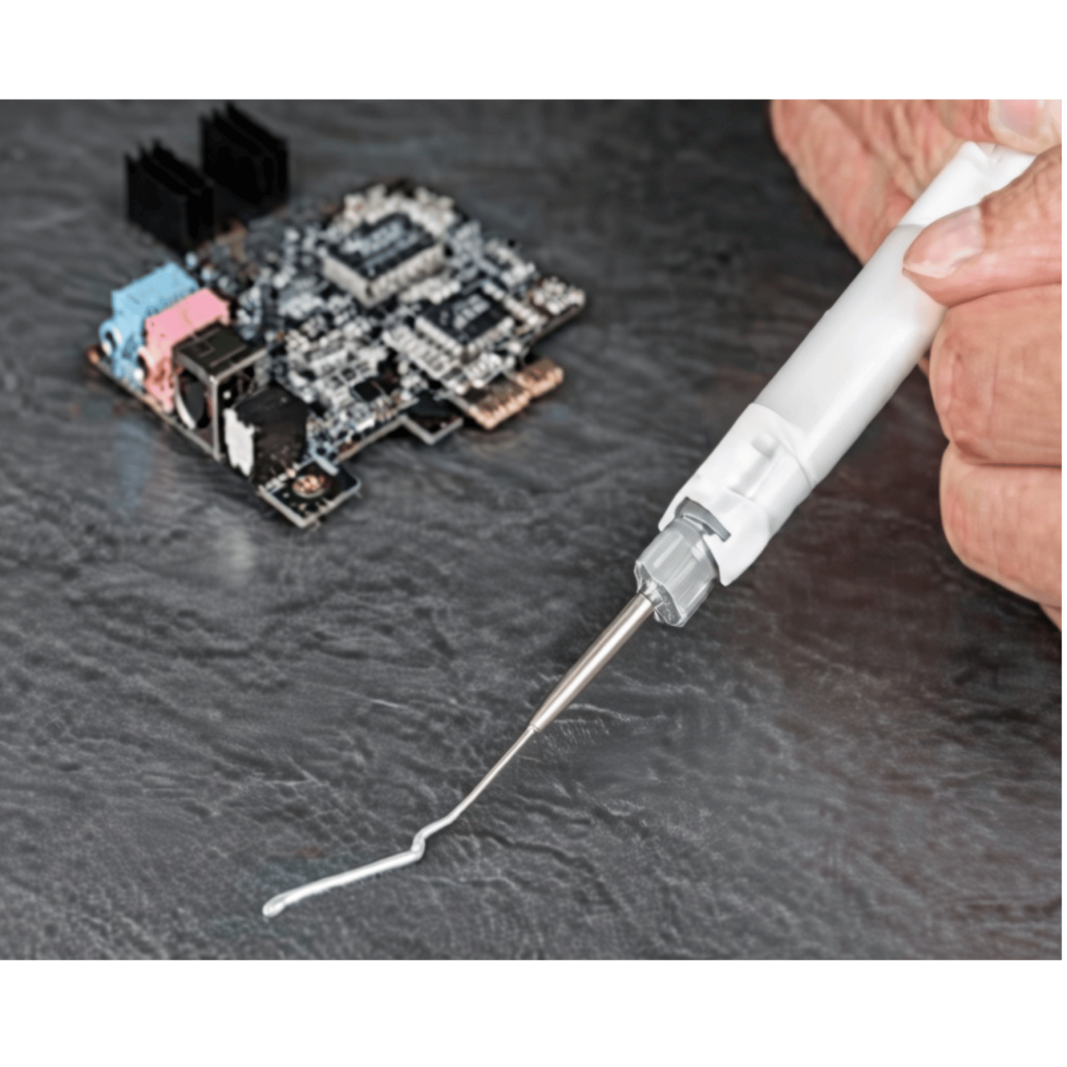 keratherm adhesives and bonding image with syringe
