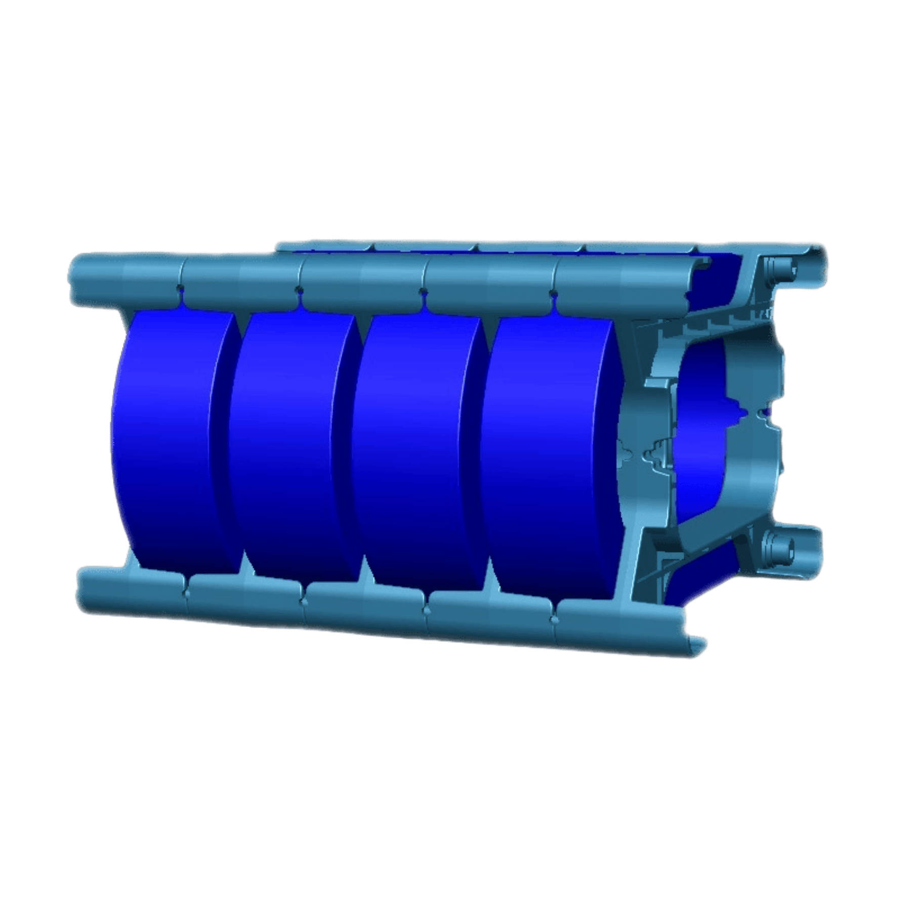 coolblue cores with nylon nesting brackets mounting