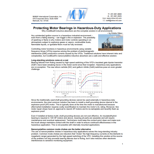 protecting bearings in hazardous duty applications front image